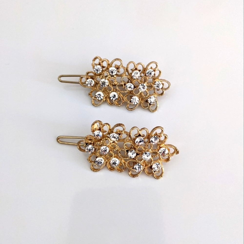 Rhinestone hair clips
